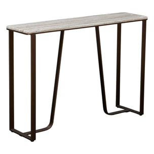 Console Graphite rectangulaire 32x120cm marron