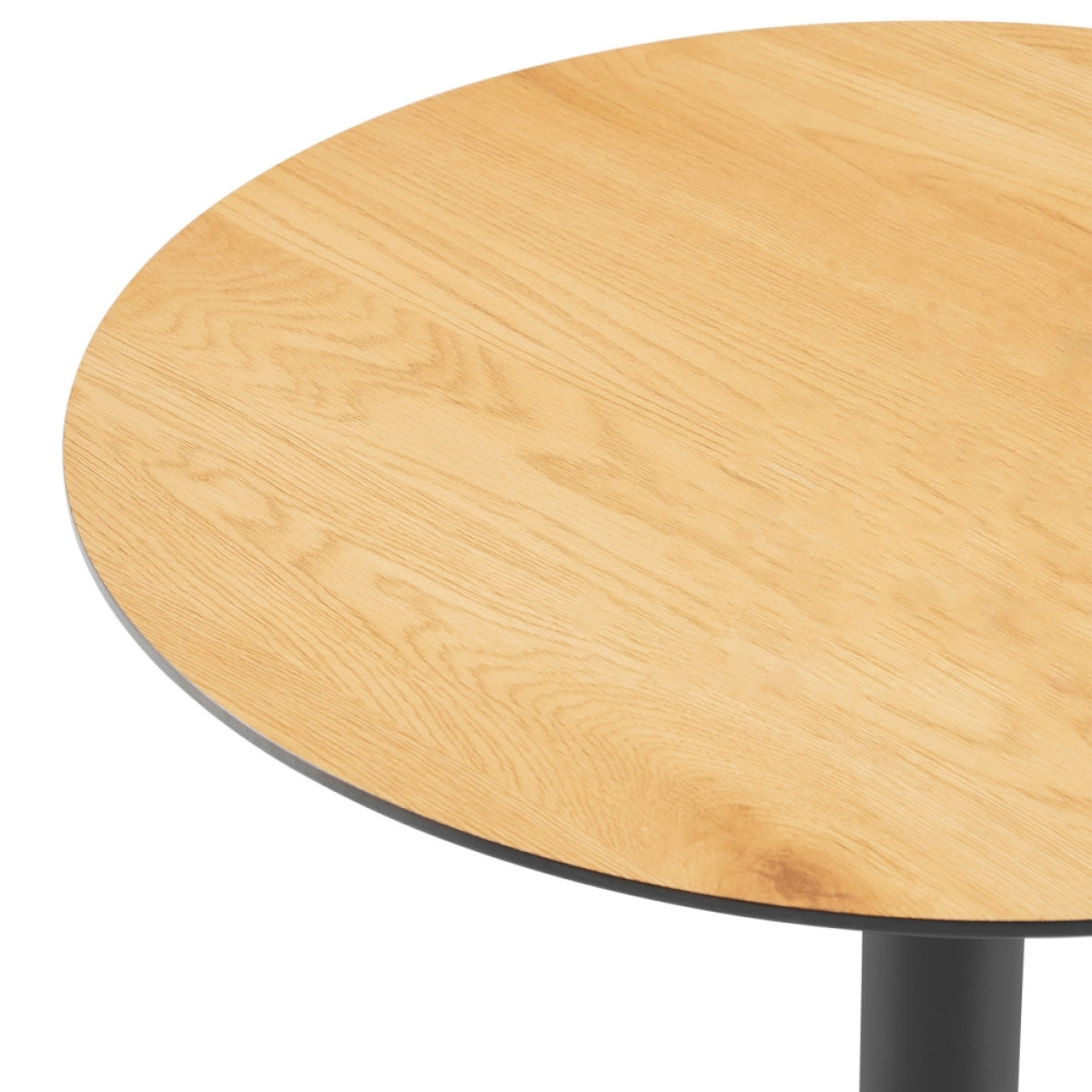 Pure - Table bistrot ronde en bois et métal ø60cm - Bois clair