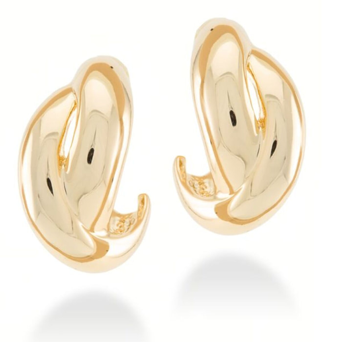 Pendientes acabados en oro amarillo de 18K