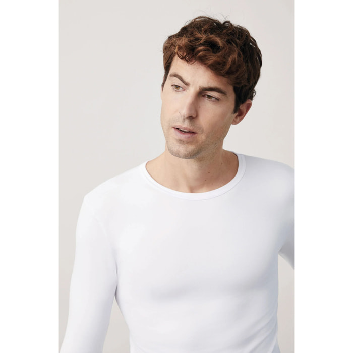 Maglia termica intima bianca a maniche lunghe