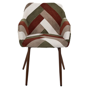 Fauteuil Patchwork Cotele Scott - Lot De 2