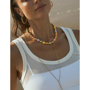 Collana Color Bomb Acciao Placcato Oro