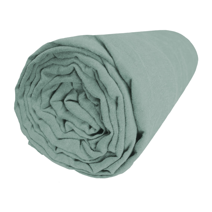 Drap housse en lin lavé bonnet 30cm - RÊVE DE LIN