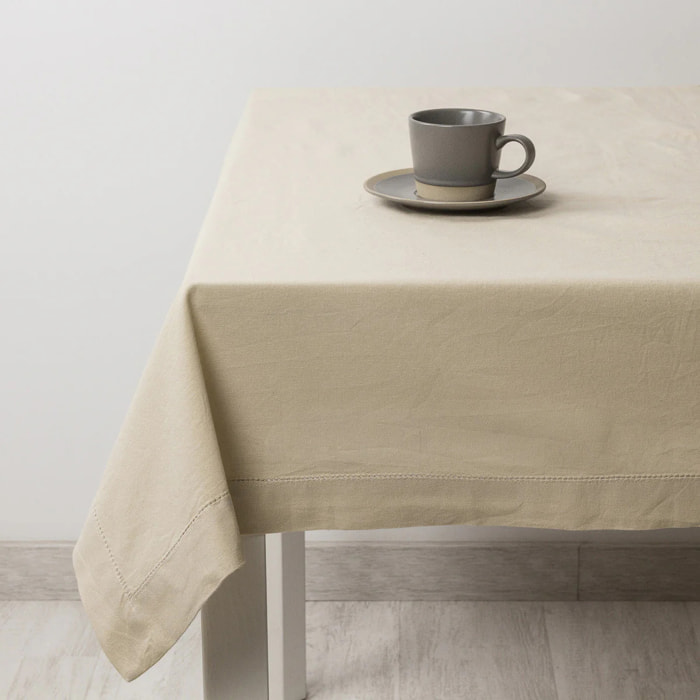 Mantel algodón orgánico beige