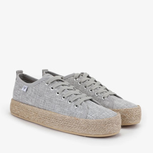 Zapatillas Ada Linen Gris