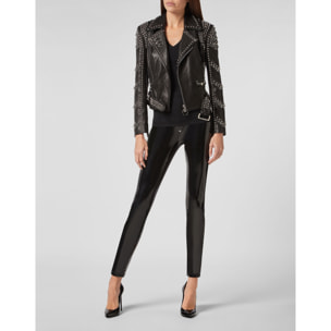 PHILIPP PLEIN Leather Biker