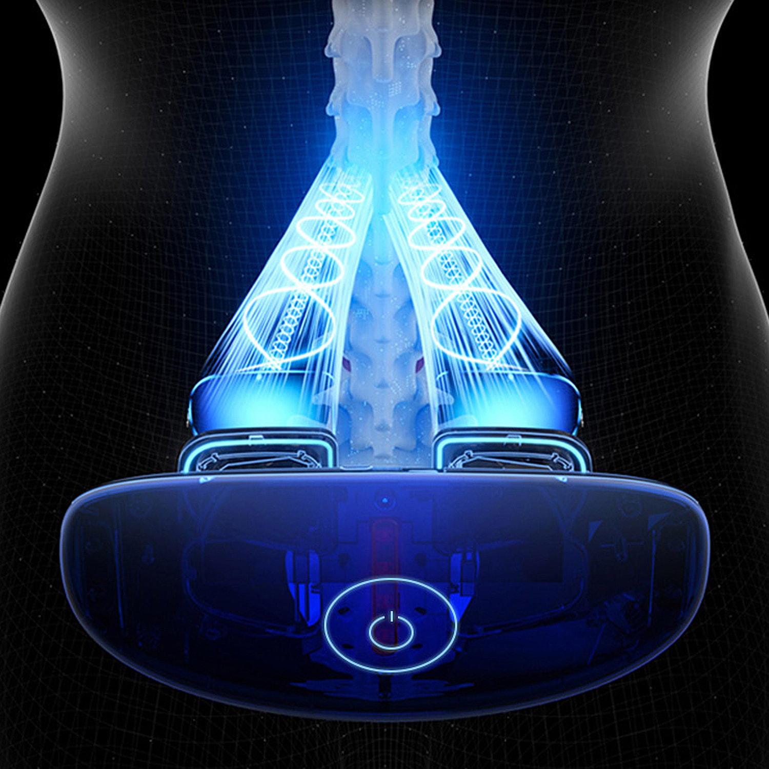 Cinturón electrónico portátil EMS, estimulador de músculos abdominales de baja frecuencia