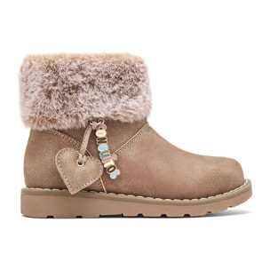 Botines De Niña Con Pelo Y Adorno