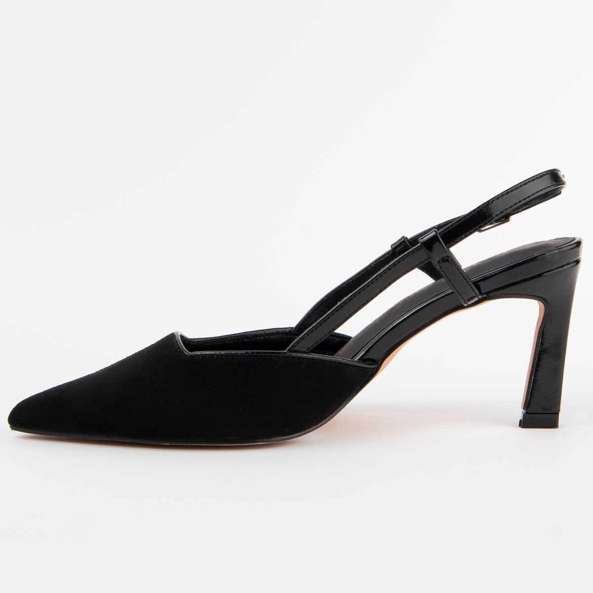 Zapato De Tacón - Negro - Altura: 6 Cm