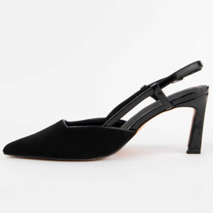 Zapato De Tacón - Negro - Altura: 6 Cm