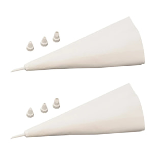 Set de 2 ustensiles de pâtisserie poche à douille avec embouts Zenker Smart Pastry