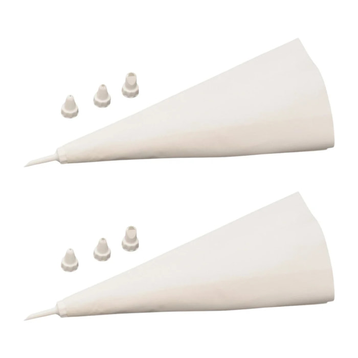 Set de 2 ustensiles de pâtisserie poche à douille avec embouts Zenker Smart Pastry