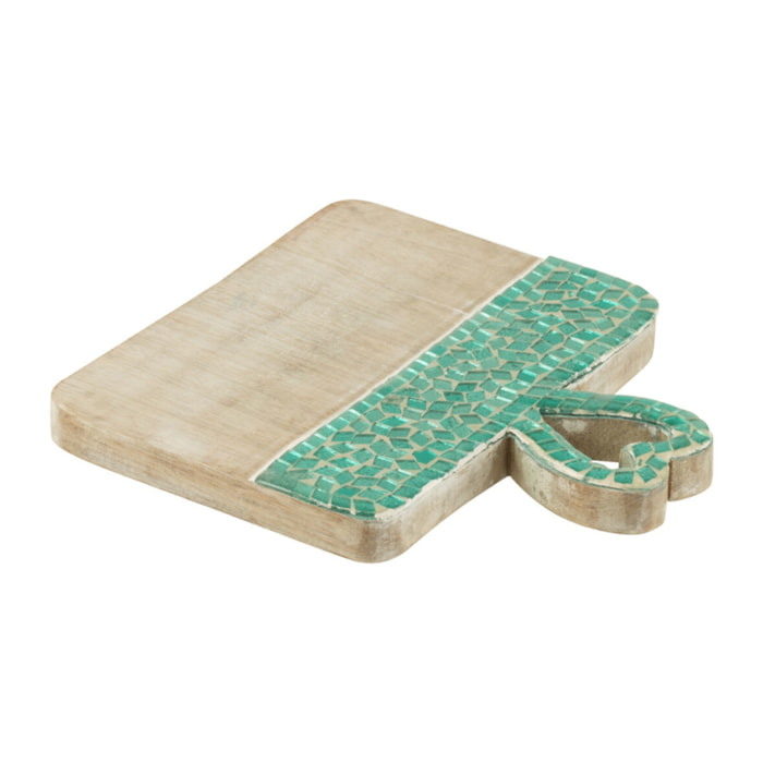 J-Line planche Coeur Mosaïque - bois - vert