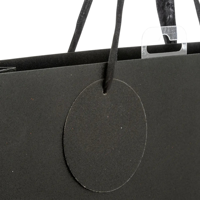 Sac cadeau paillettes grande taille noir