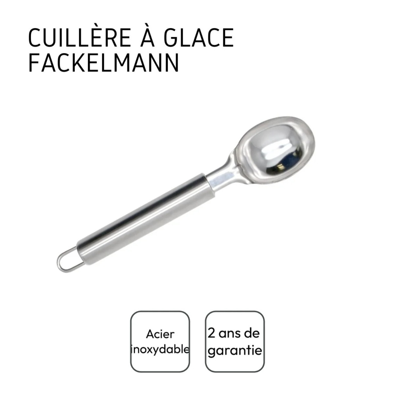 Set de 2 cuillères à glace inox Fackelmann Elemental