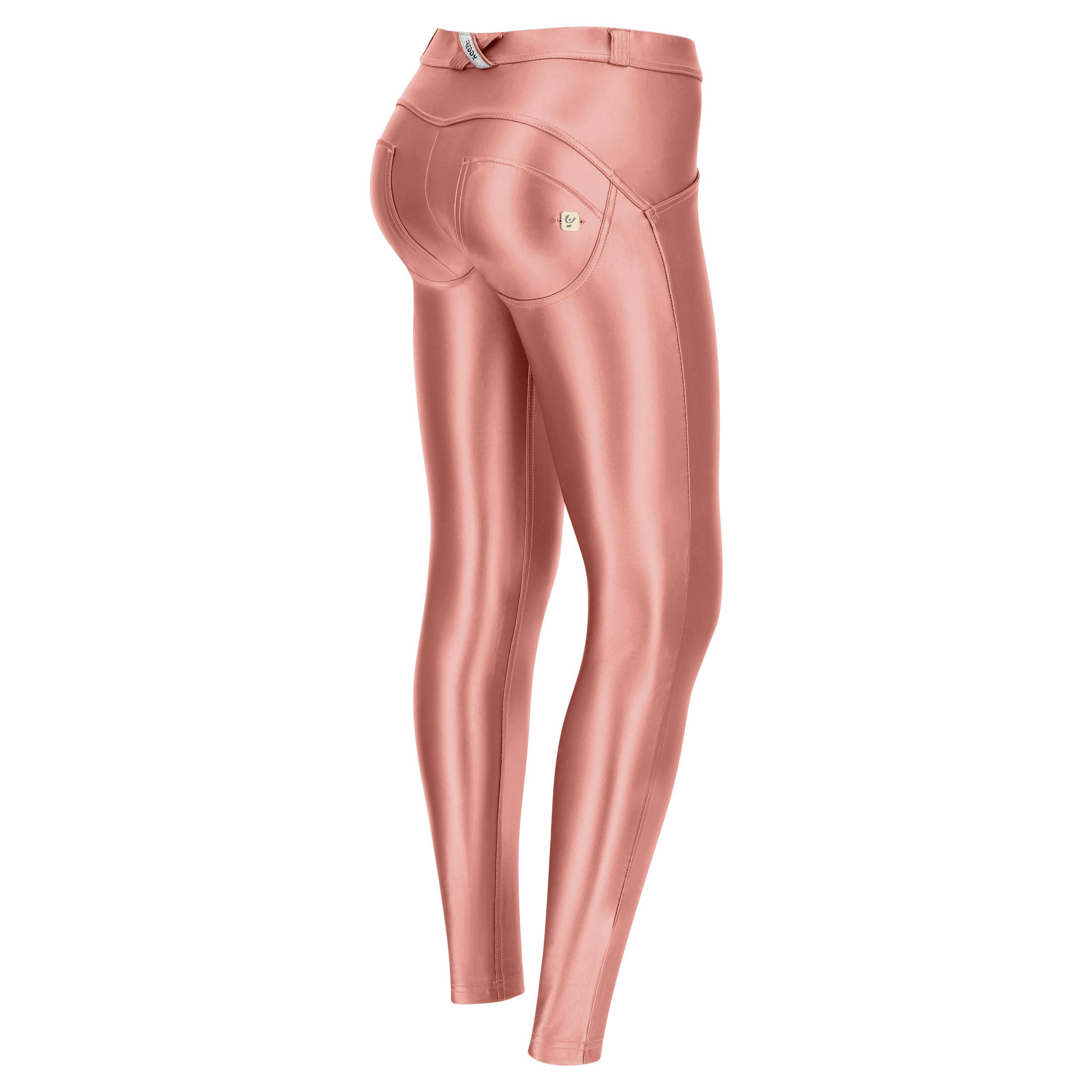 Pantaloni push up WR.UP® similpelle ecologica metallizzata