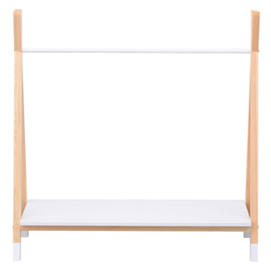 Penderie pour enfant bois et blanche LOU