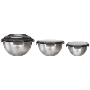 Set de 3 bols inox  - "Pique-nique"