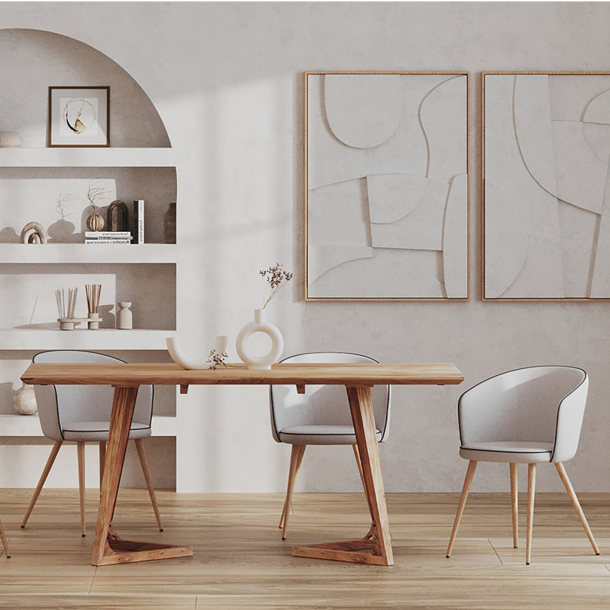 Table rectangulaire 6 personnes en bois d'acacia 175 cm - Pita