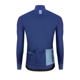 Maglia manica lunga ECOON modello Mont Ventoux in blu