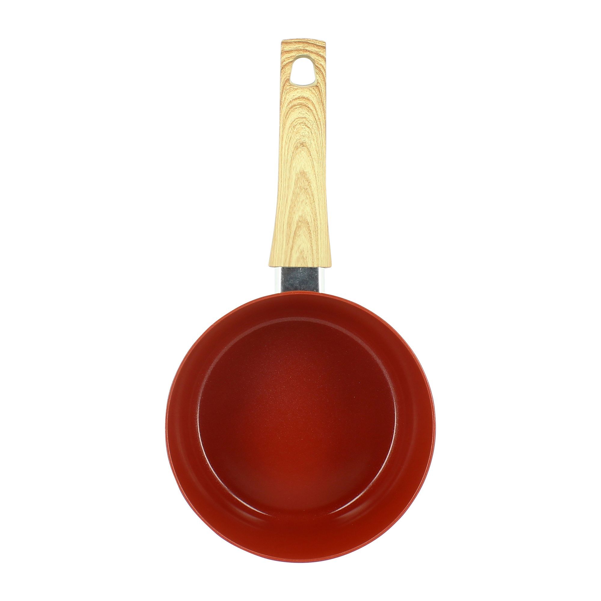 Casserole 20cm en aluminium recyclé brique - tous feux COLORAMA