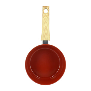 Casserole 20cm en aluminium recyclé brique - tous feux COLORAMA