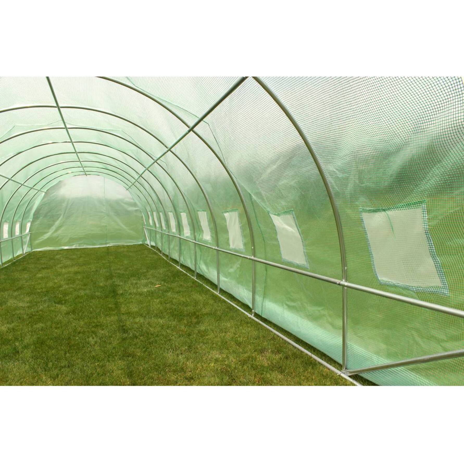 Serre tunnel de jardin "Althea" - 30m² - 10 x 3 x 2 m