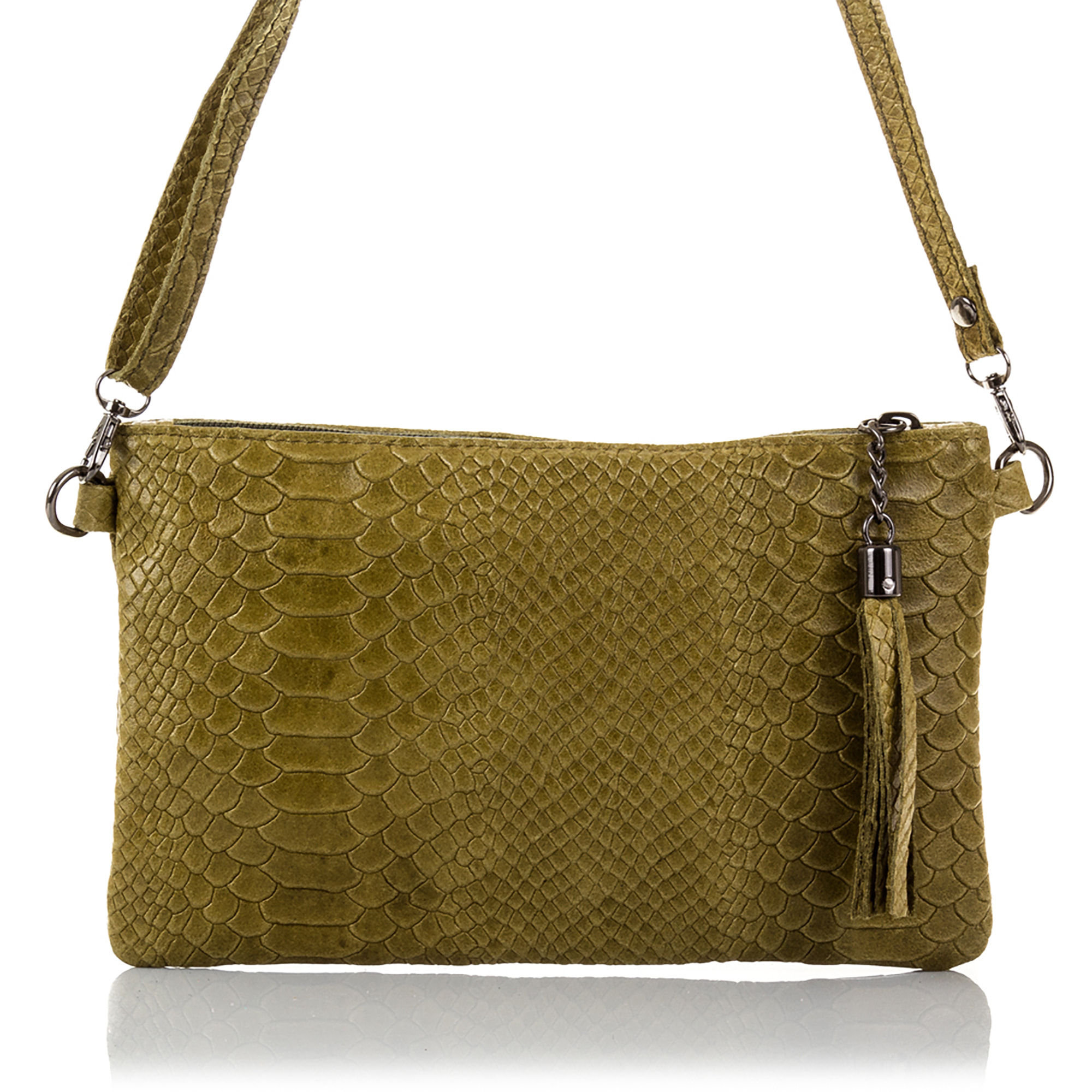 Deanna Borsa a mano Donna.Pelle autentica Sudia Incisa Serpente