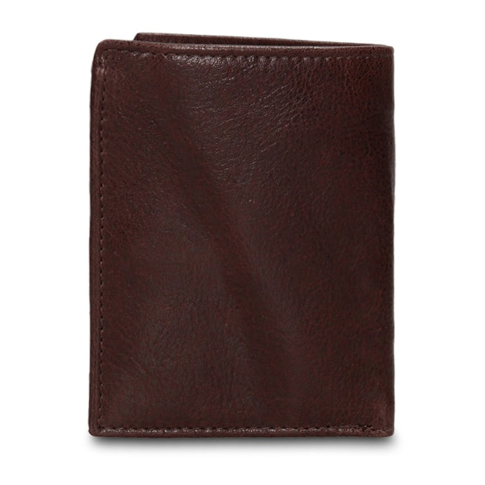 Portafoglio uomo in vera pelle - Modello Erewhon Nova - Casual - 8.0 x 10.0 x 1.0 cm