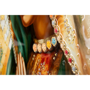 DIPINTO SU TELA LACCATO MADONNA -A- C/CORNICE CM 72X4X102