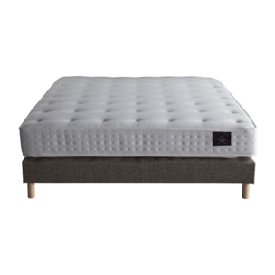 Ensemble Matelas ressorts ensachés REFLET + Sommier tapissier 11 cm