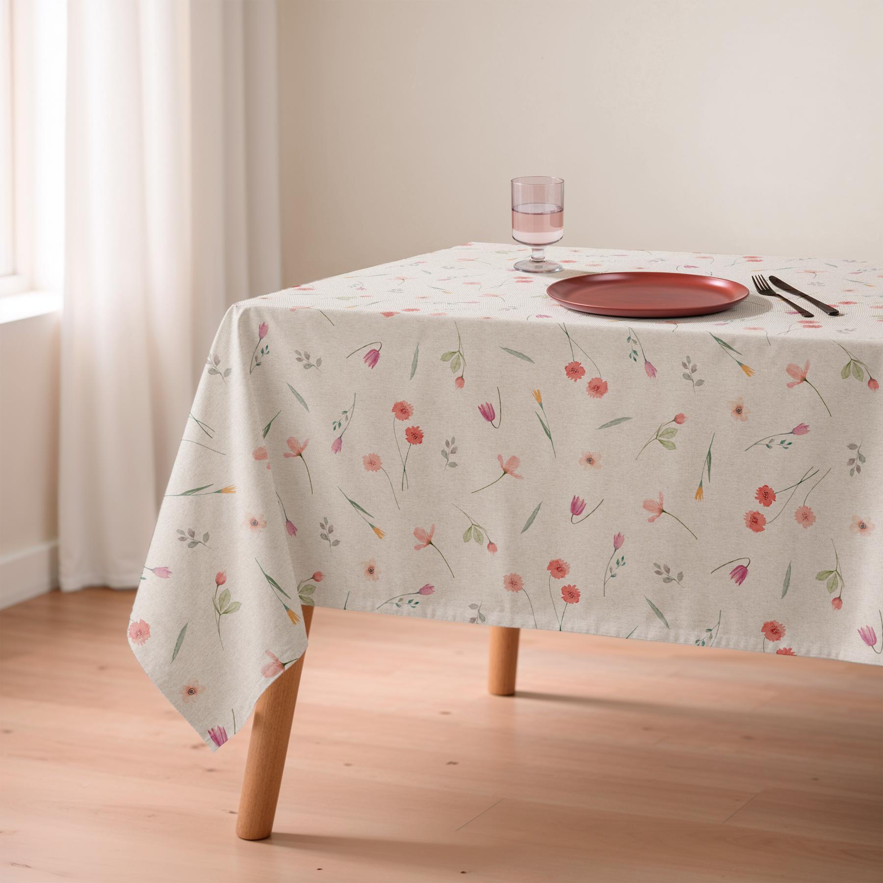 Nappe anti-taches AUREA MULTICOLORE - en 100 % coton