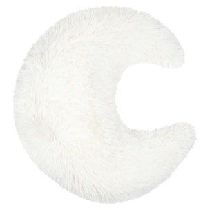 Coussin déco enfant en forme de lune - Ecru