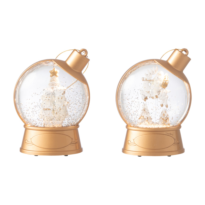 J-Line suspension Pain D'épice + Père Noël - plastique - blanc - 2 pcs