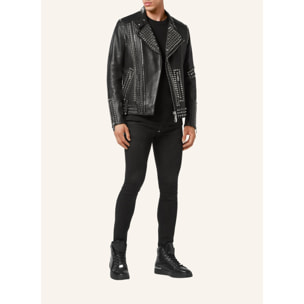 PHILIPP PLEIN Leather Biker