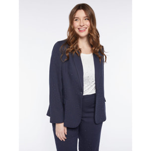 Fiorella Rubino - Blazer con applicazioni - Blu