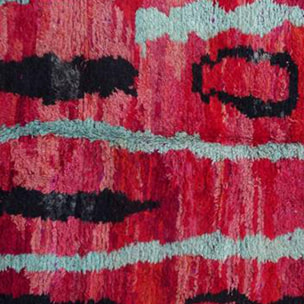 Authentique tapis artisanal Berbère en laine