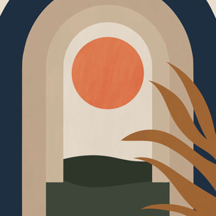 Papier peint, bohemian sun Intissé