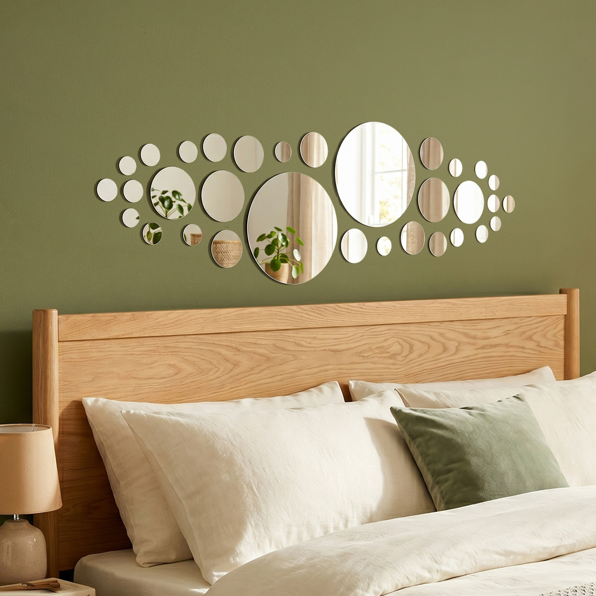 26 stickers miroirs ronds