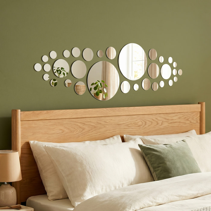 26 stickers miroirs ronds