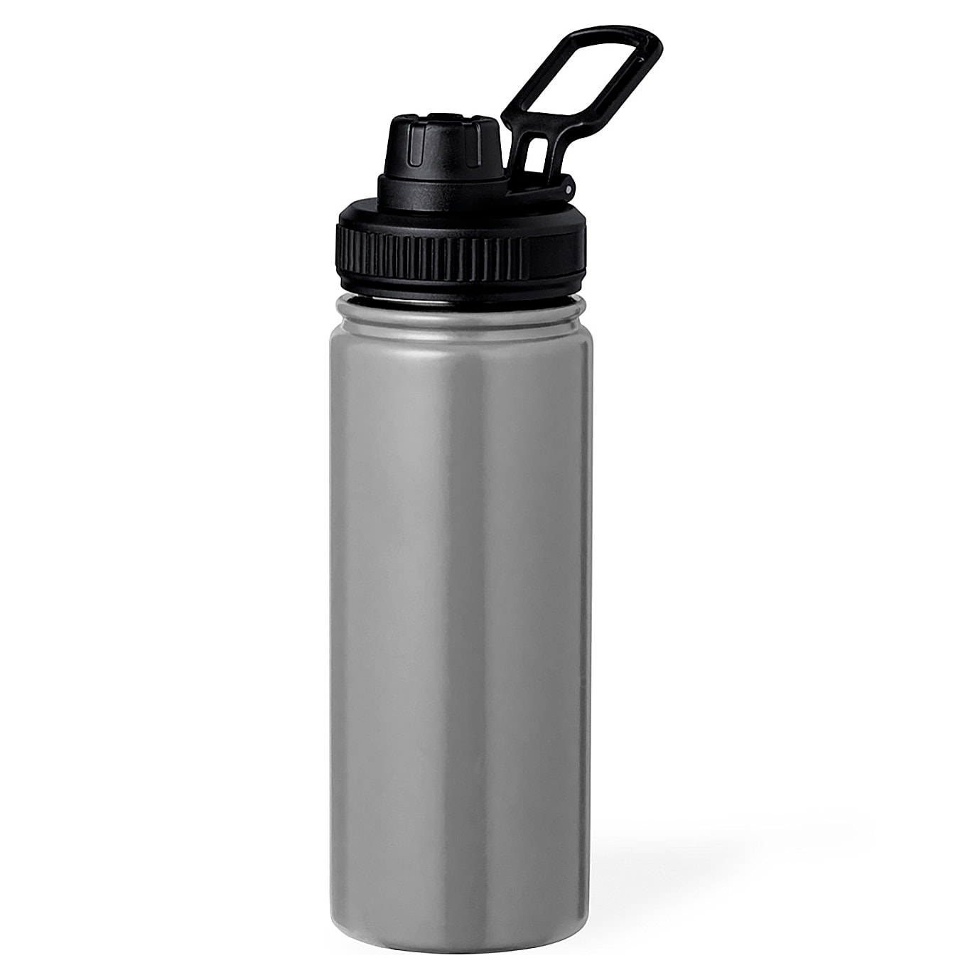 Bidón térmico de acero inox con doble pared y 550 ml de capacidad. Incluye tapa de cierre a rosca, con dosificador y asa.