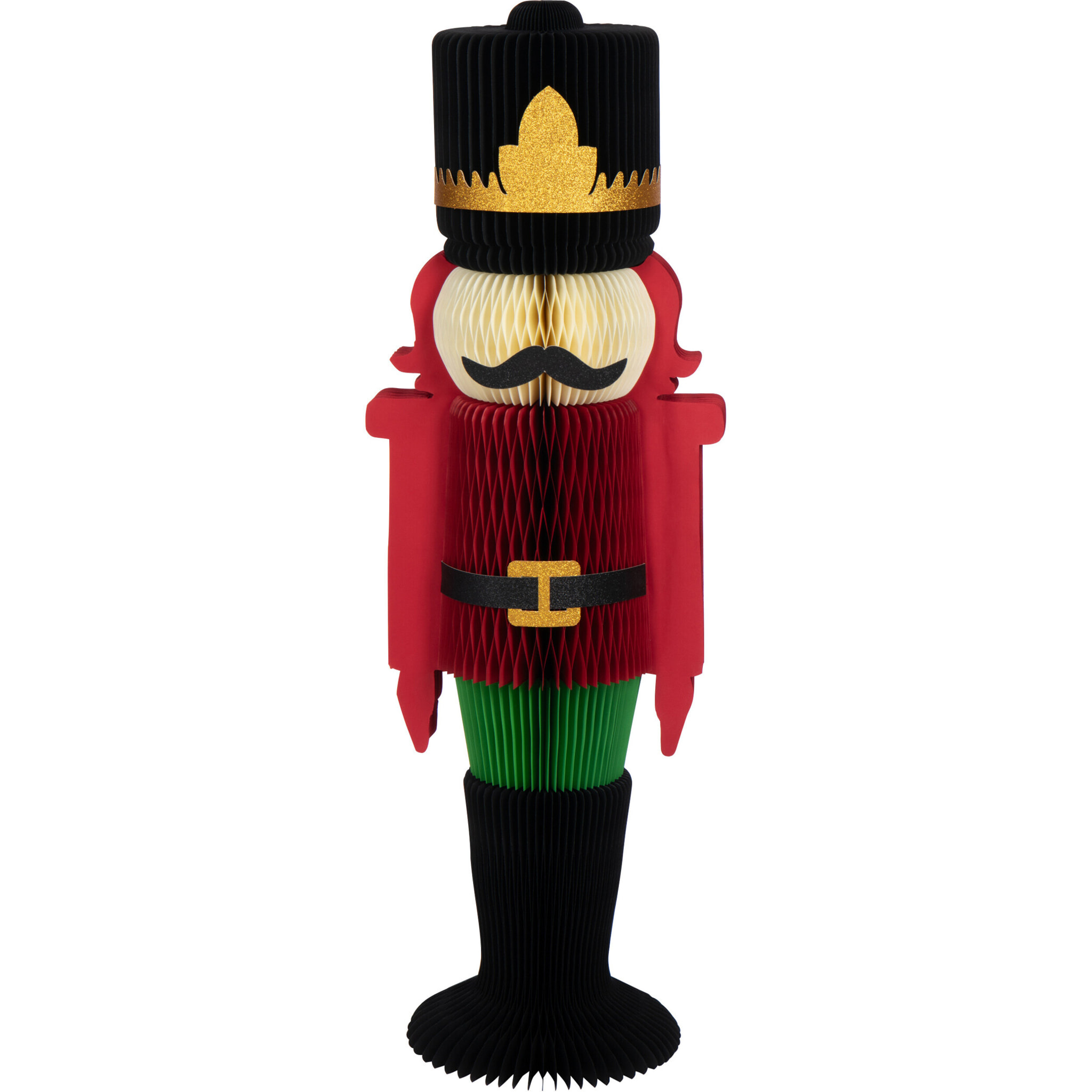 J-Line figurine Casse-Noisette pliable - papier - rouge/vert