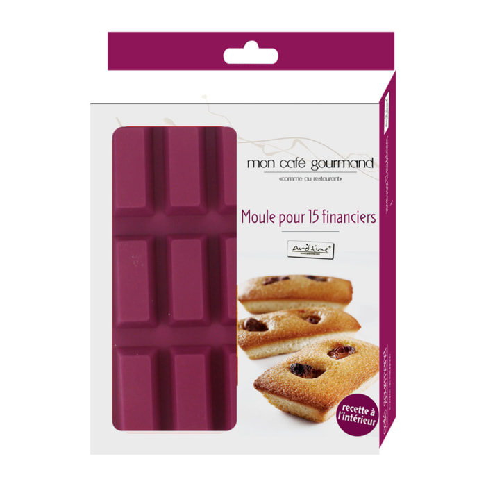 Moule 15 mini financiers en silicone