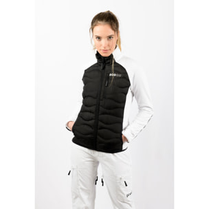 Giacca isolante ibrida ECOActive da donna di ECOON - Nero / Bianco