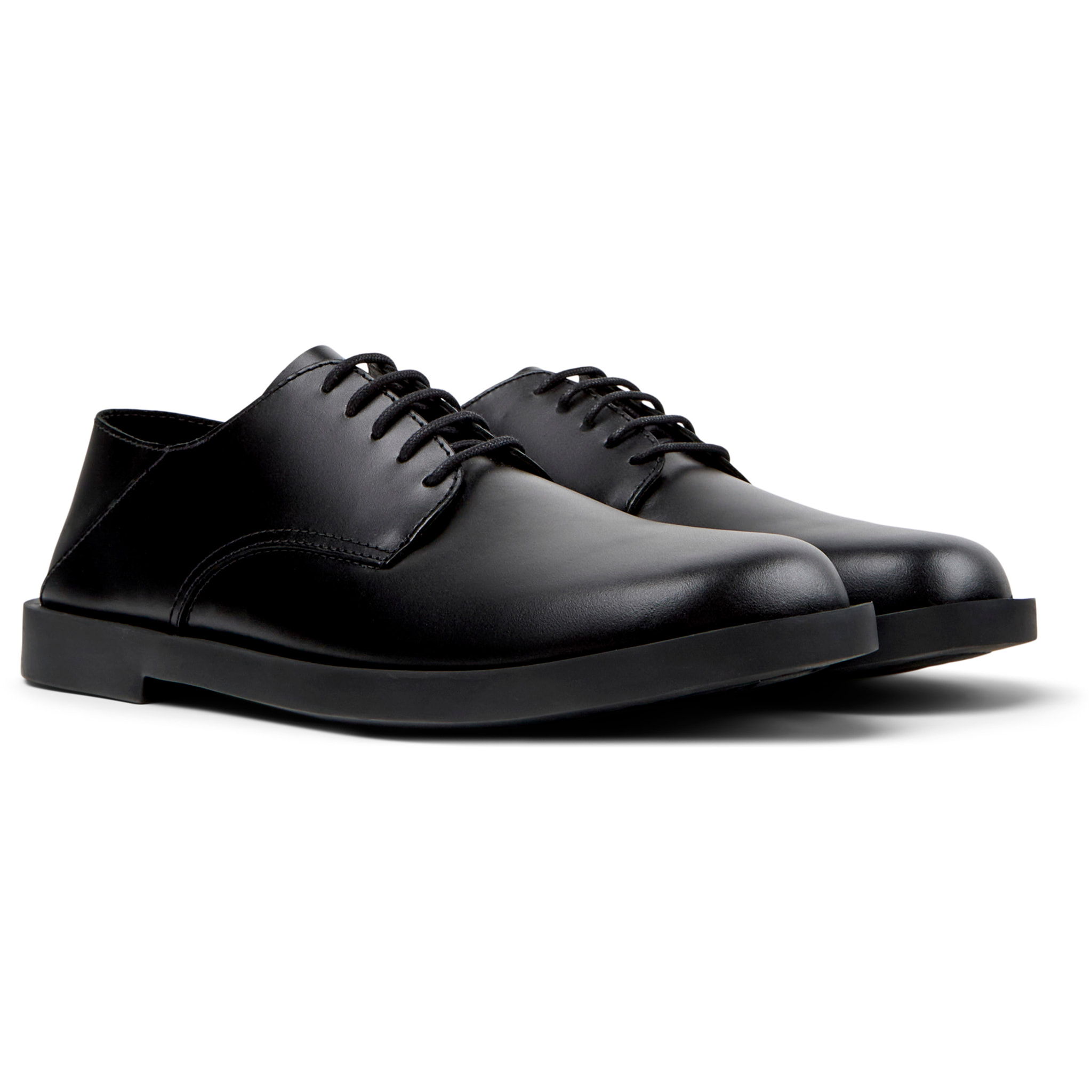 Zapatos de cordones - CAMPER Don - Negro - Cuero liso