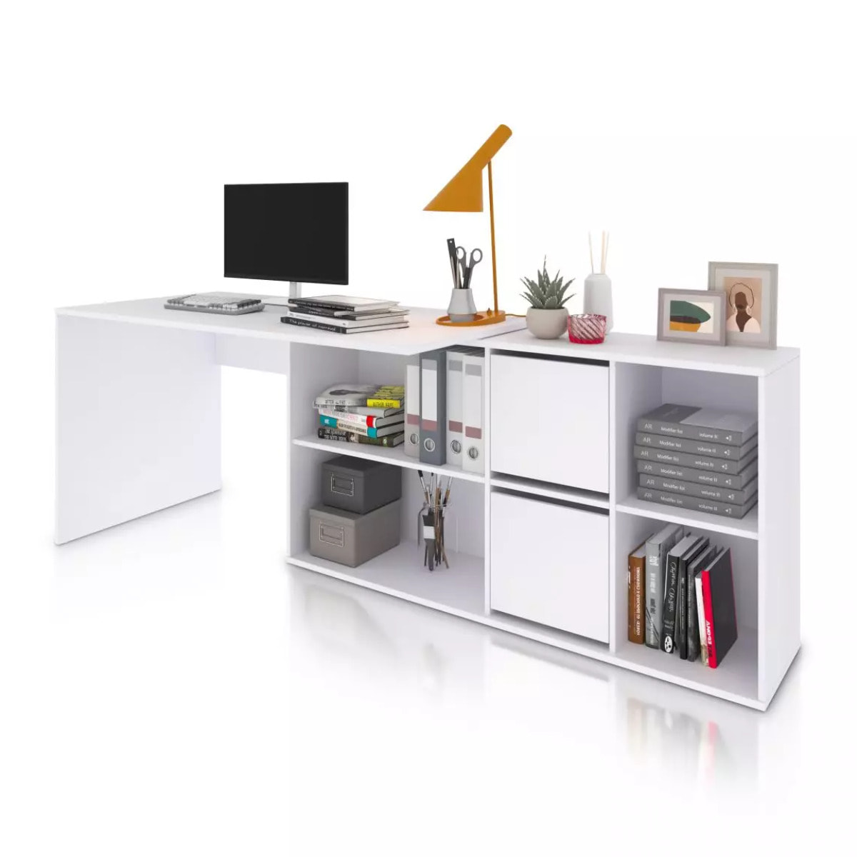 Mesa de escritorio Move Blanco Artik (Blanco Mate)