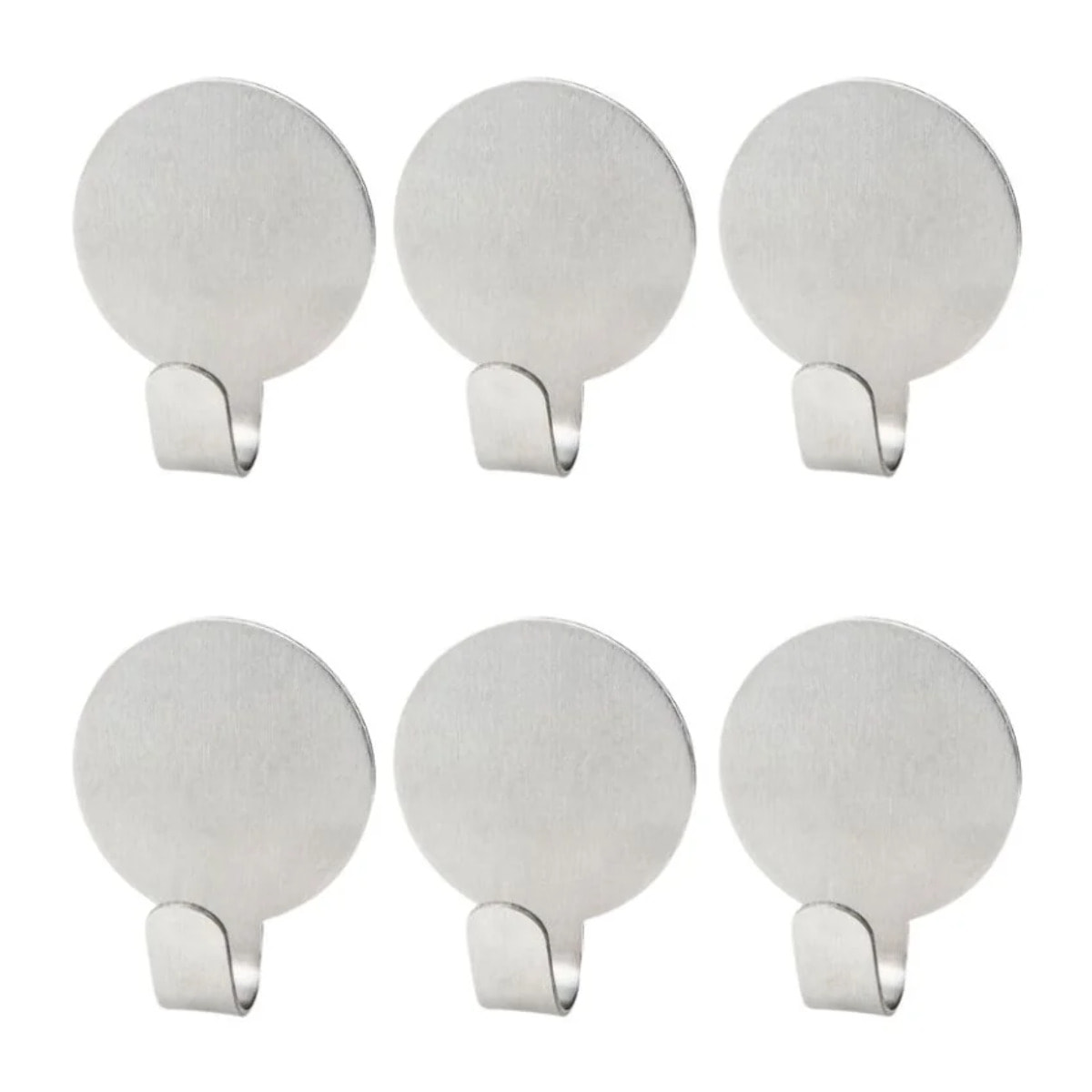 Lot de 6 crochets adhésifs muraux Fackelmann Tecno