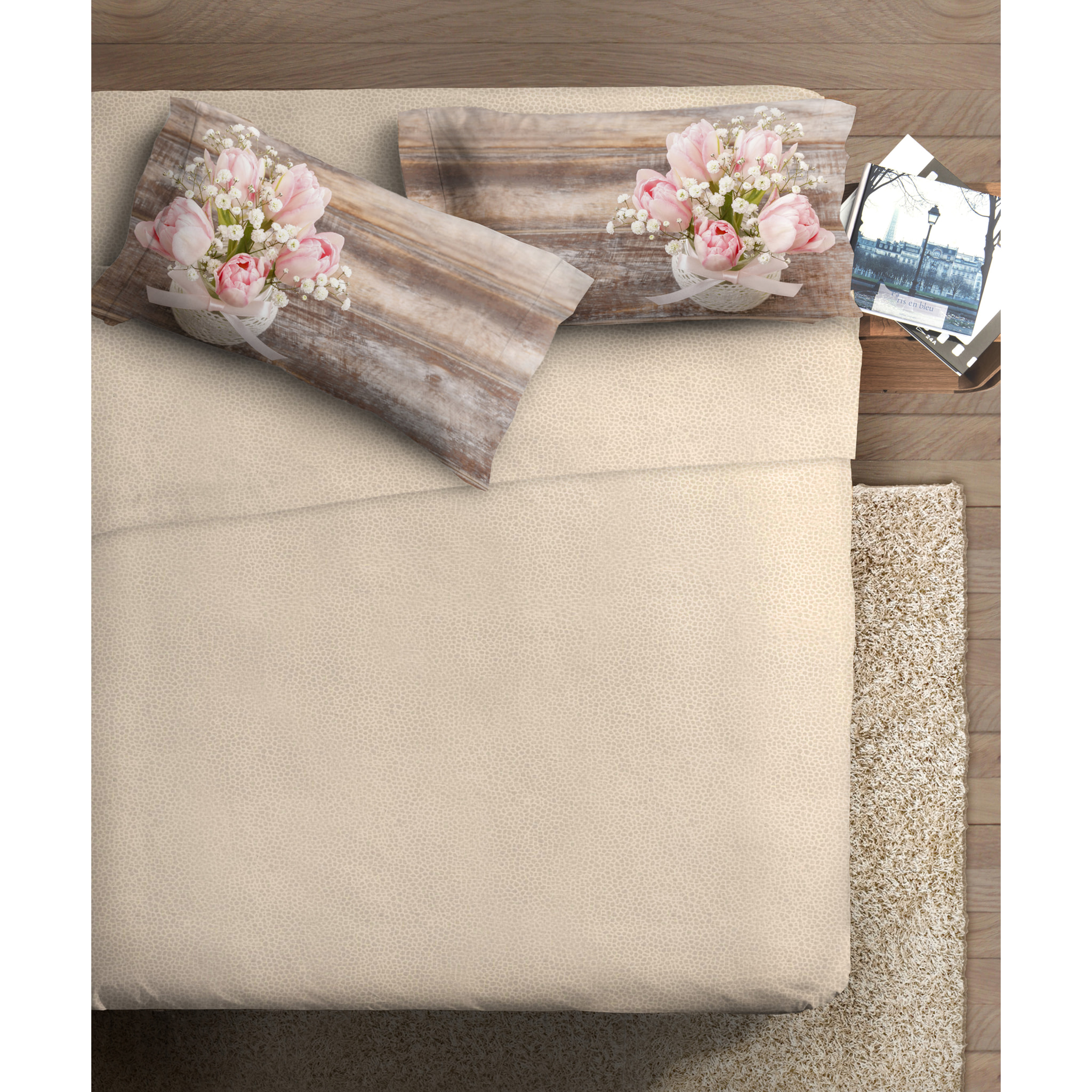 Completo letto fotografico Fine-Art IPERSAN Puro Cotone Anniversario