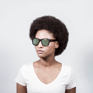 Gafas de sol OCEAN KENEDY - Negro / Polarizada verde revo