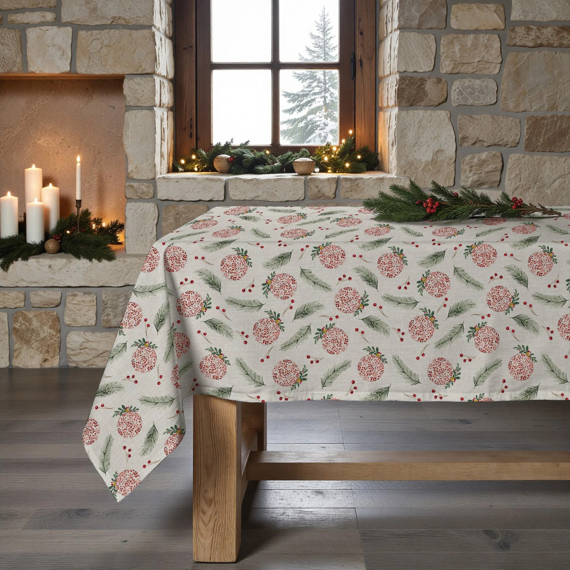 Nappe en résine Anti-tâches Merry Christmas 67